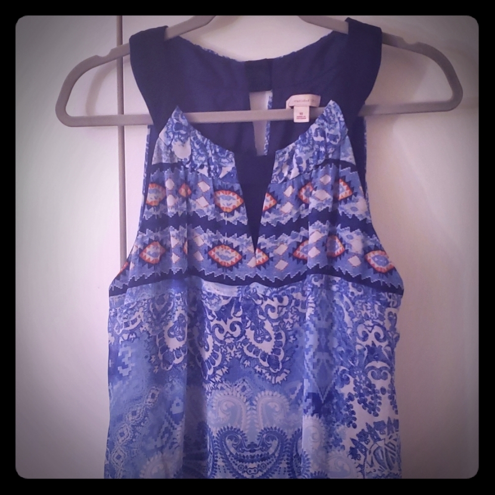 Knee Length Chiffon lined sun dress